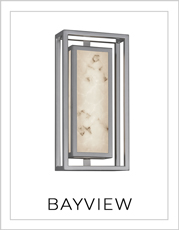 Bayview Wall Light on White Backgound