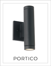 Portico Wall Light on White Background