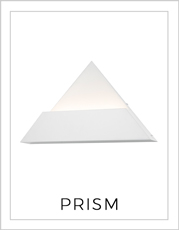 Prism Wall Light on White Background
