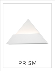 Prism Wall Light on White Background