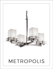 Metropolis Chandelier on White Background