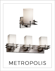 Metropolis Wall Lights on White Background