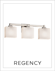 Regency Bath Bar Lights on White Background