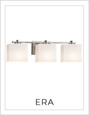 Era Bath Bar Lights on White Background