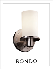 Rondo Wall Sconce on White Background