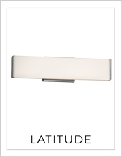 Latitude Bath Bar Lights on White Background