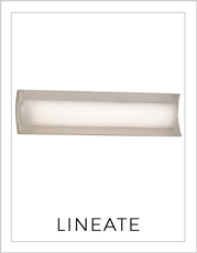 Lineate Bath Bar Light on White Background