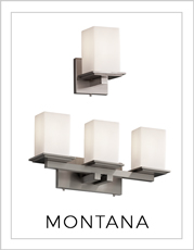 Montana Wall Lights on White Background