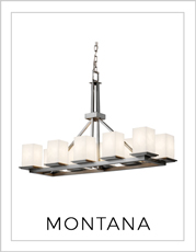 Montana Chandelier on White Background