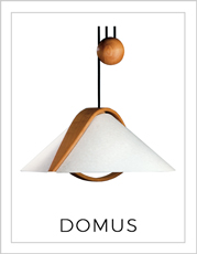 Domus Ceiling Light on White Background