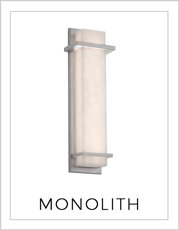 Monolith Wall Light on White Background
