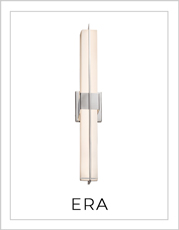 Era Linear Wall and Bath Light on White Background