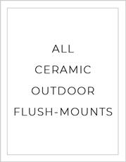 All Ceramic Outdoor Flush-Mount Light Image