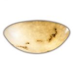 Faux Alabaster Resin Round Bowl (FAL-35)