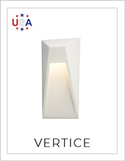 Ceramic Vertice Wall Sconce on White Background