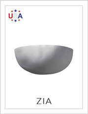 Ceramic Zia Wall Sconce on White Background